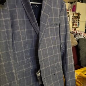 New Look Gray Checkered Blazer